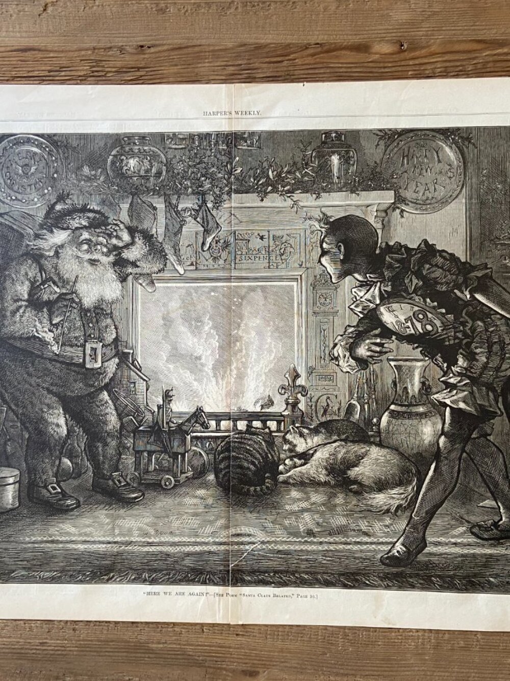Thomas Nast, Santa Claus, Antique Print,